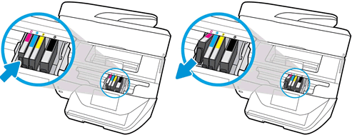 how to change ink in hp 6968 printer
